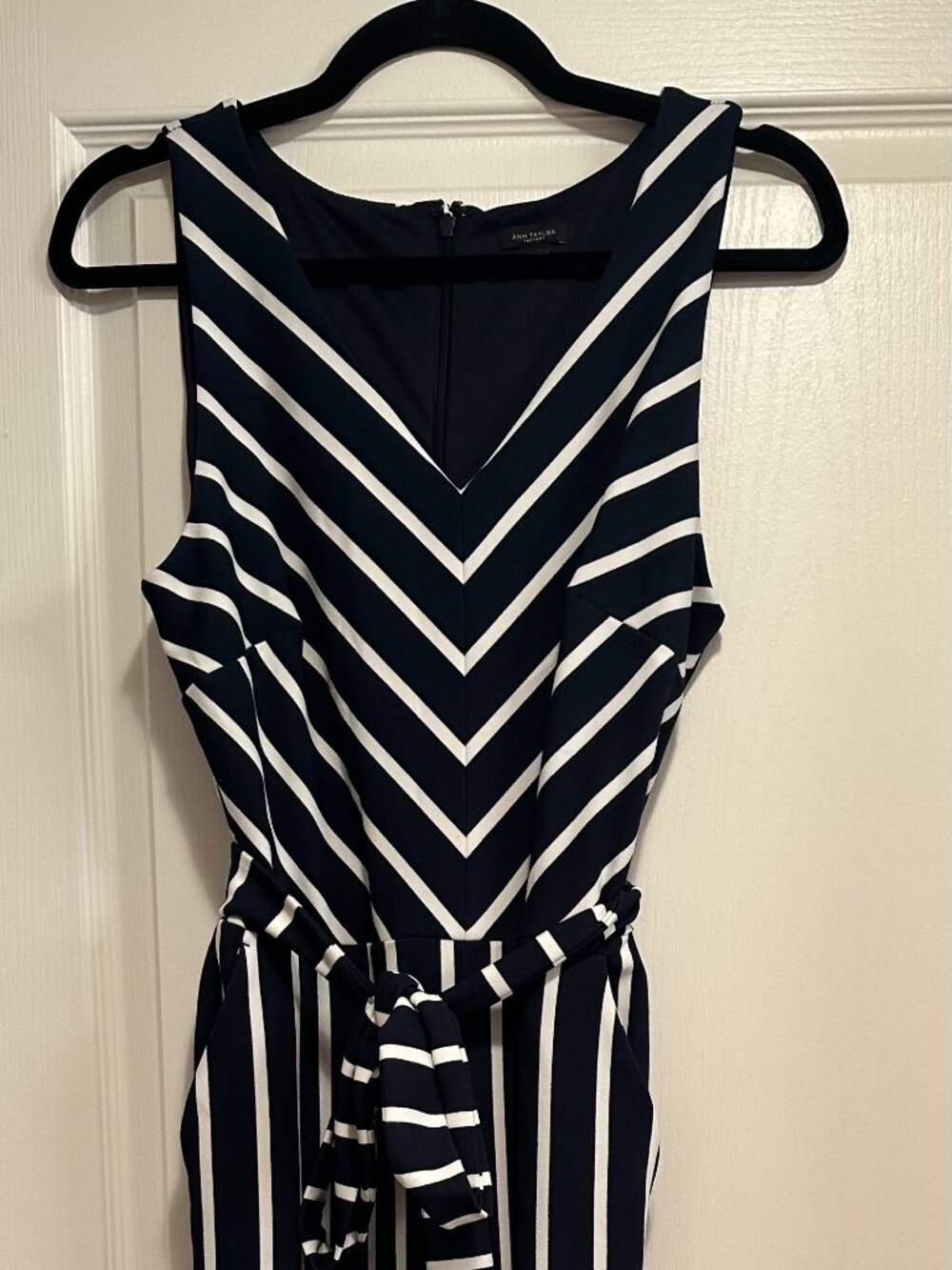 Ann Taylor Striped Jumpsuit